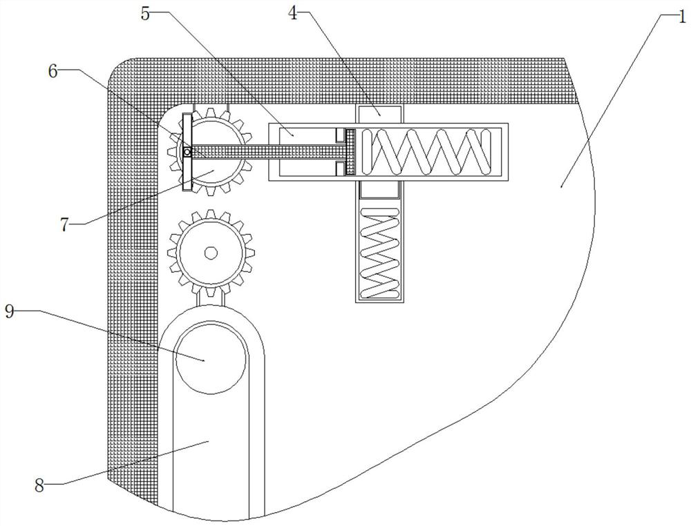 Device for quickly removing dust and protecting computer case by utilizing heat dissipation temperature