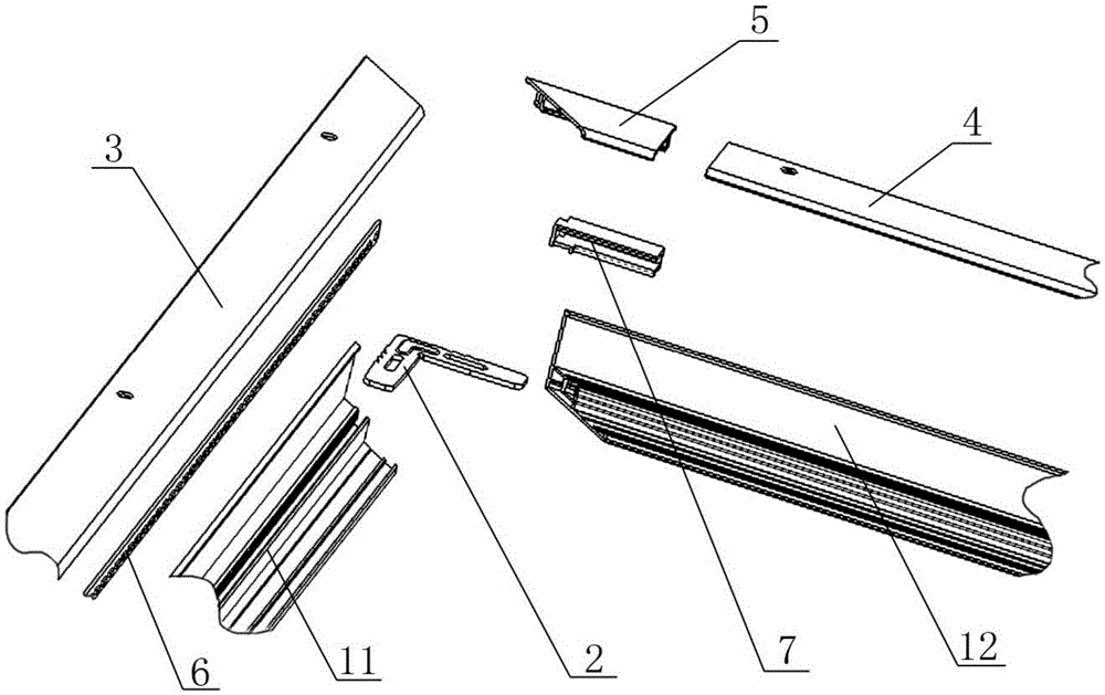 LED panel lamp and lamp bar installation structure thereof