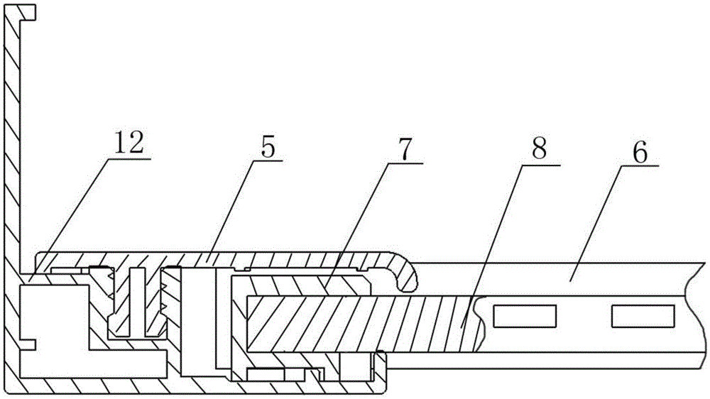 LED panel lamp and lamp bar installation structure thereof