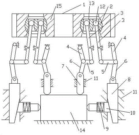 Three-way clamping device