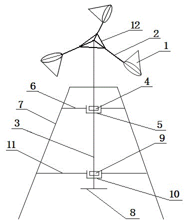 Vertical shaft lever hopper type overlaying wind energy power source