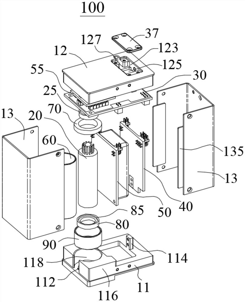 Photomultiplier tube shielding structure and signal detection device