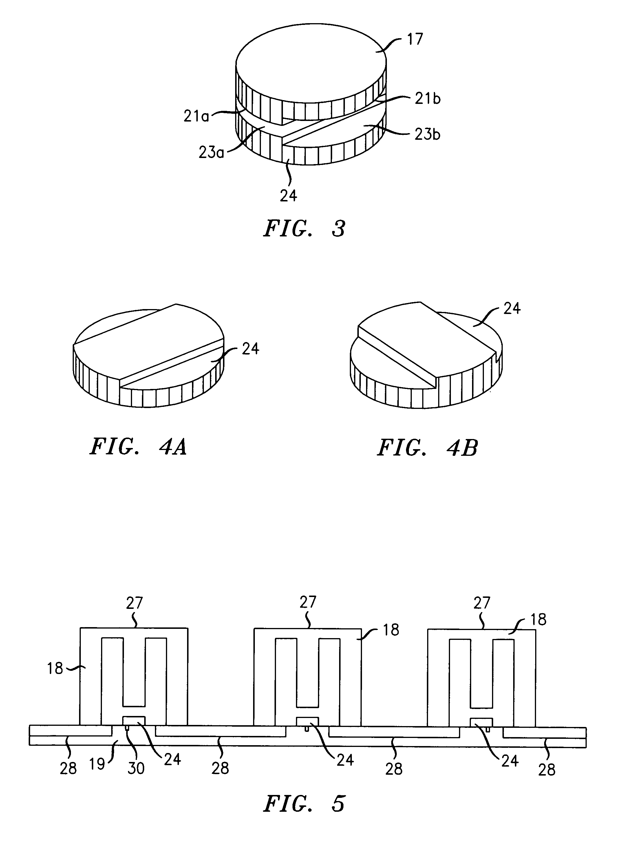 Re-entrant resonant cavities and method of manufacturing such cavities