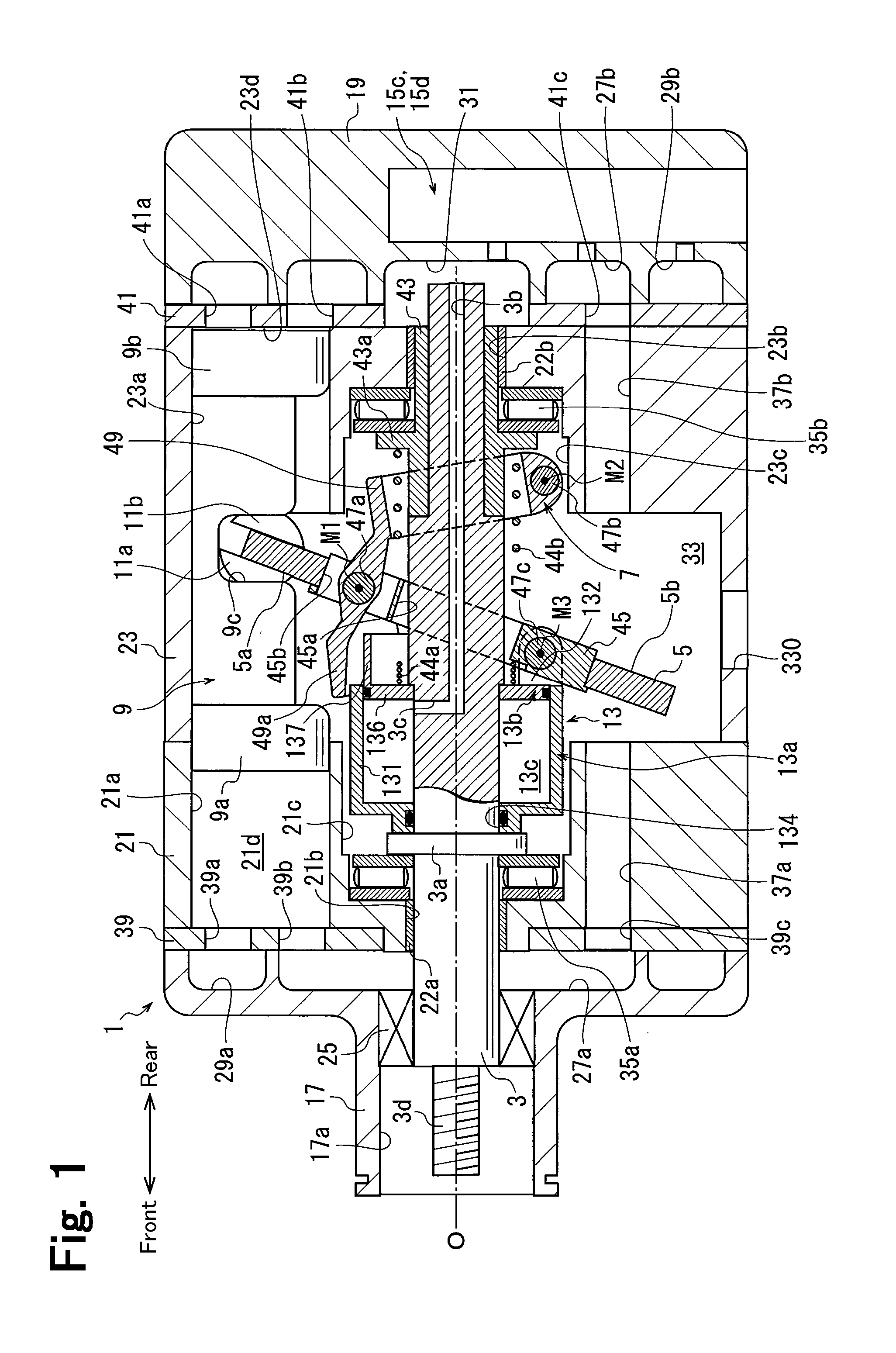 Variable displacement swash plate compressor