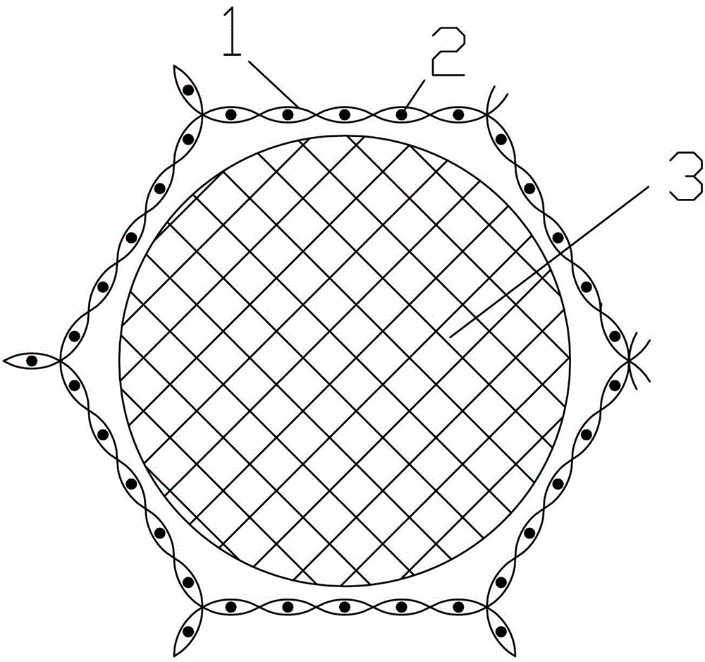 Three-dimensional woven fabric coated with multiple layers of emulsion strips