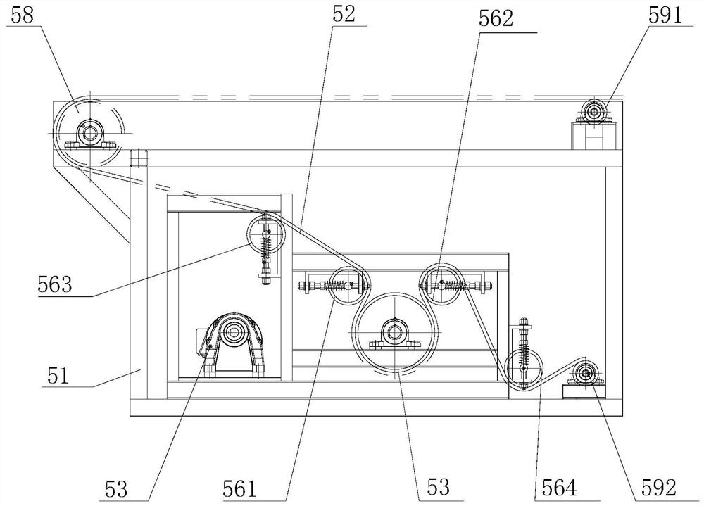 Continuous sintering furnace for ceramic fiber material