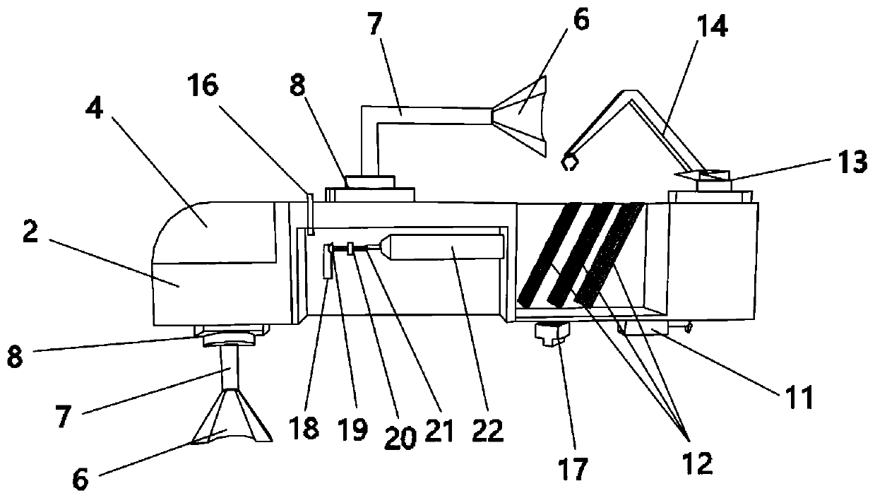 Multifunctional manned submersible used for hydro-junction