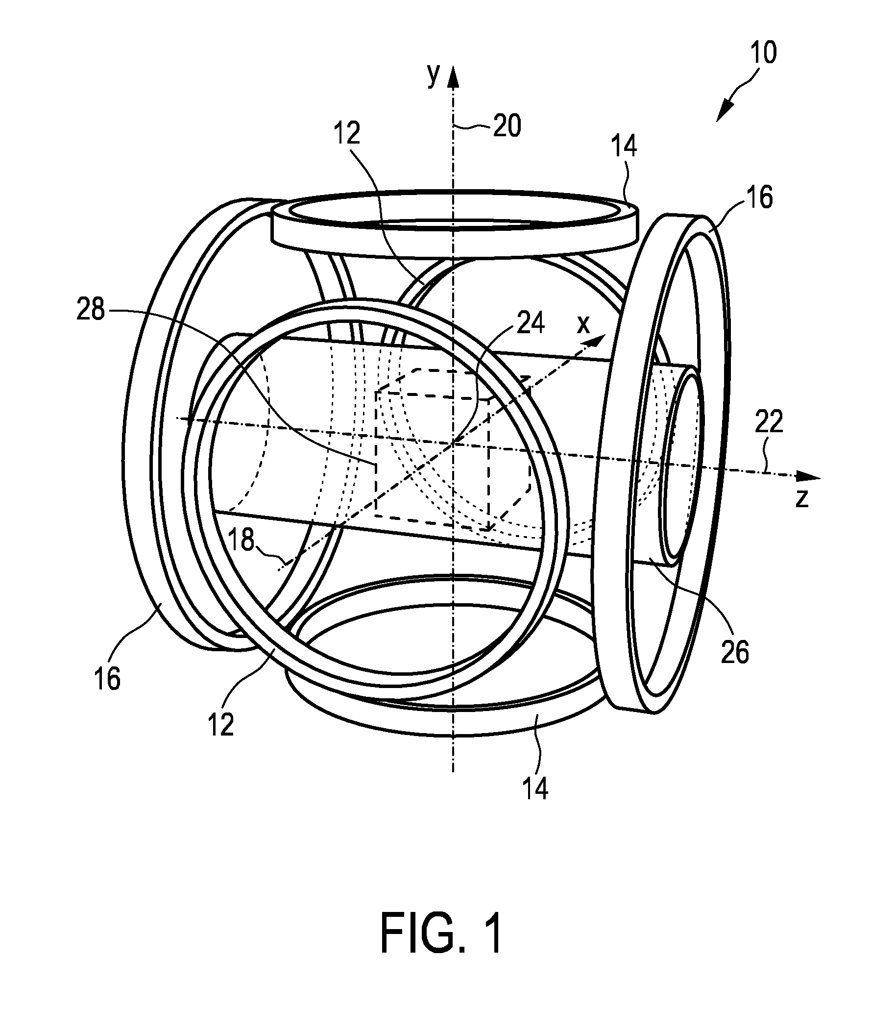 Coil arrangement for mpi