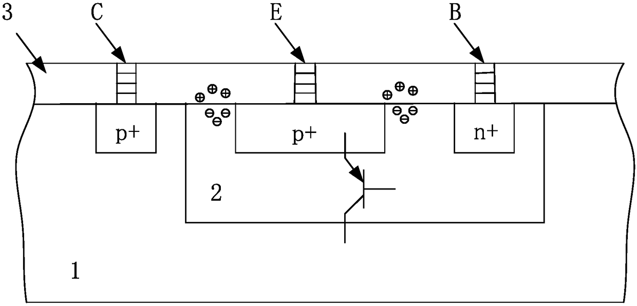 PNP transistor structure resistant to total dose irradiation