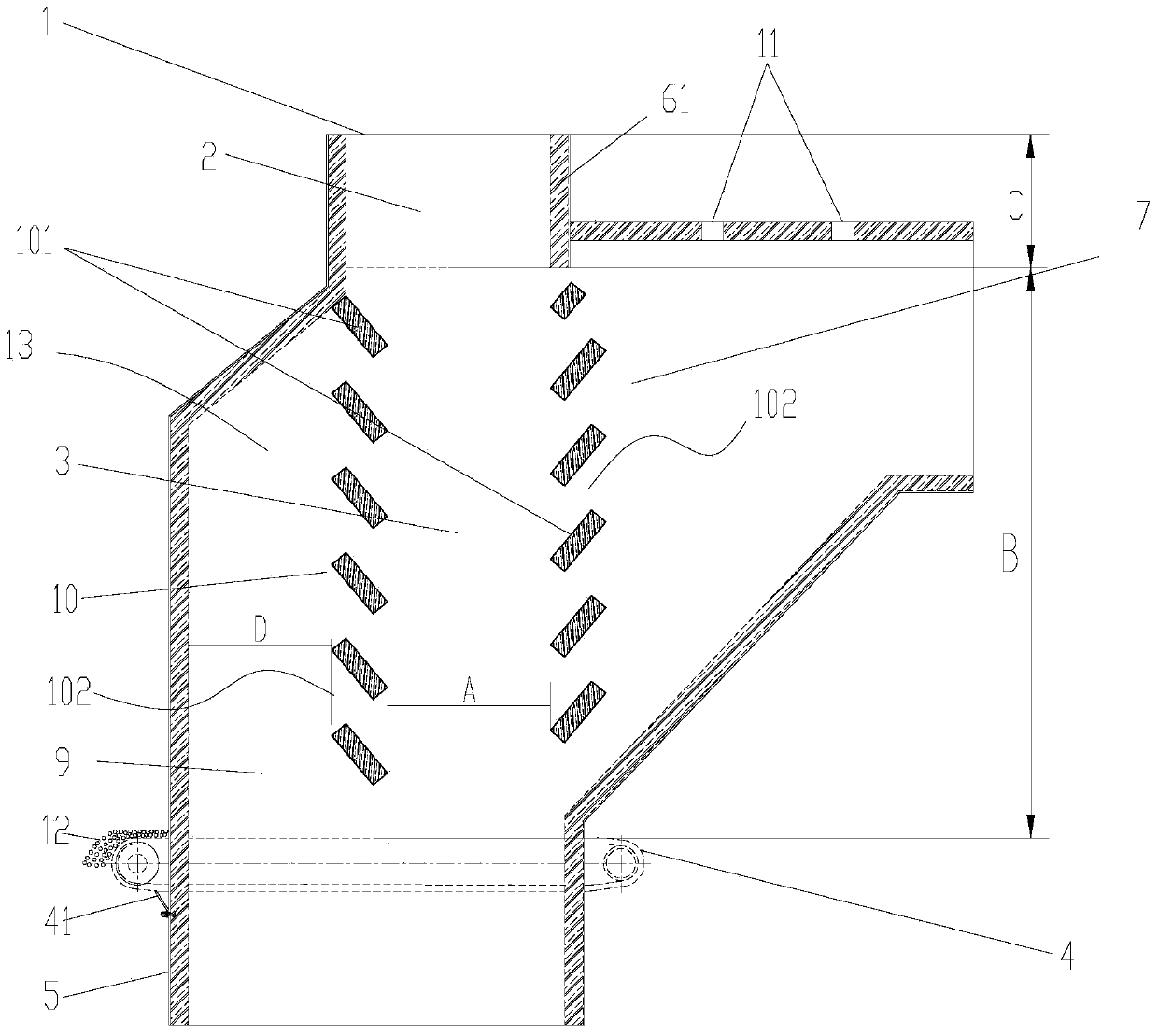 Solid fuel clean combustion device and method