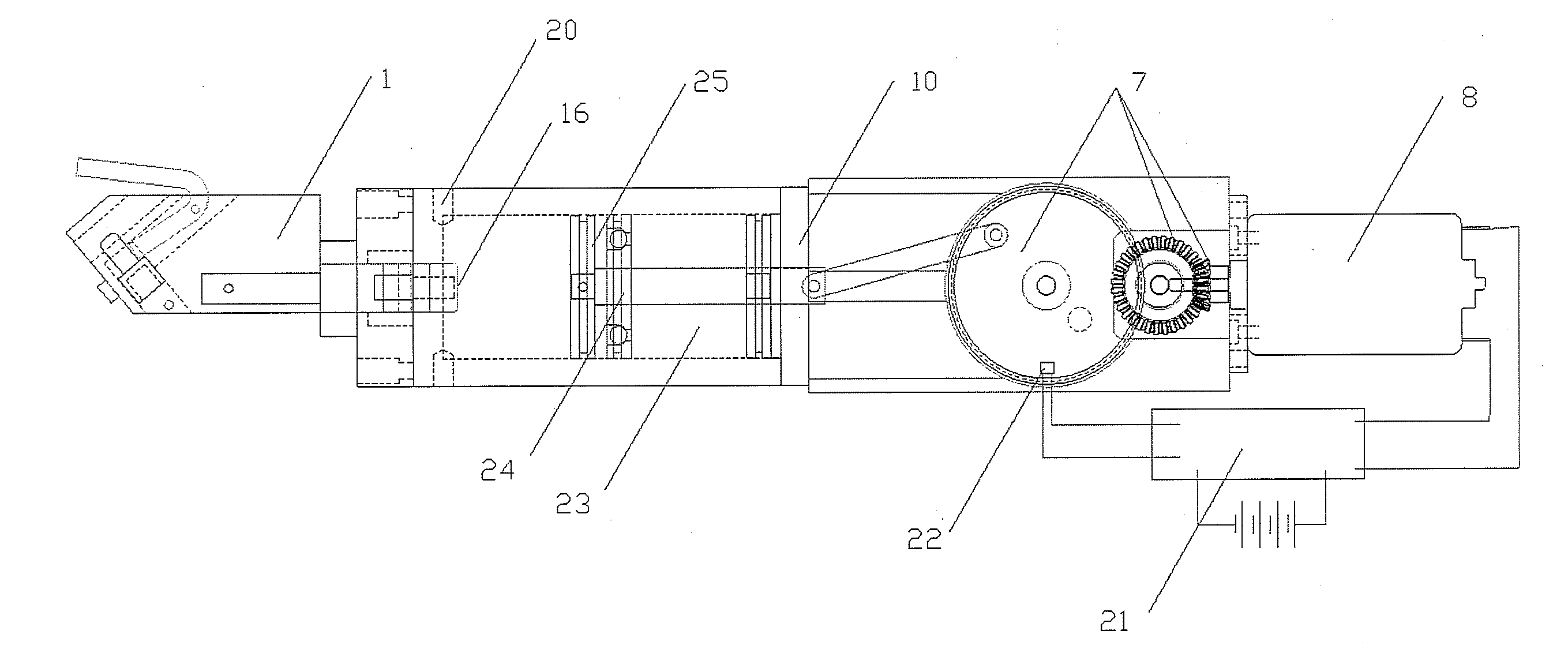 Electric motor driven tool for orthopedic impacting