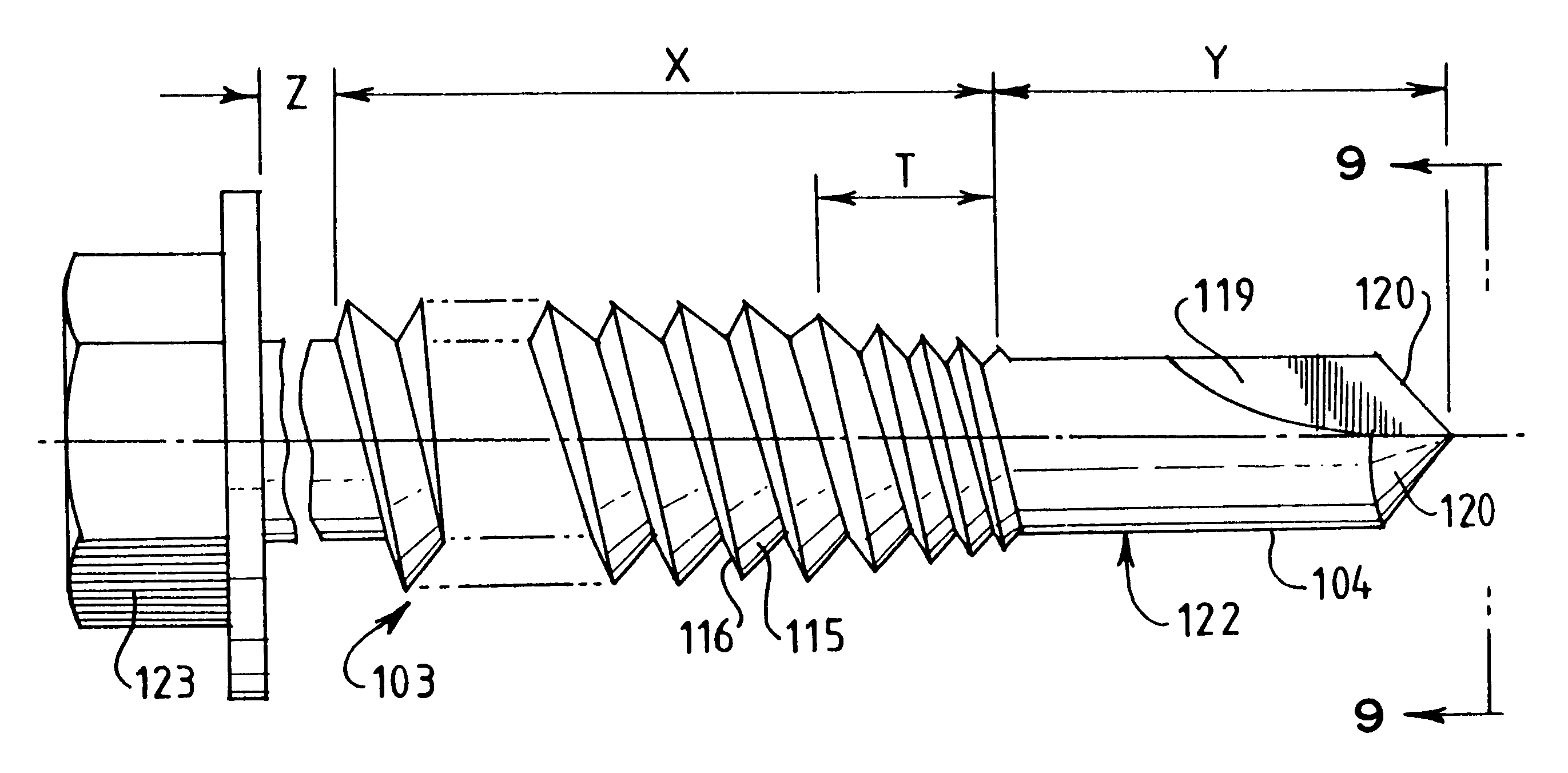 Screw threaded fastener and fastening system