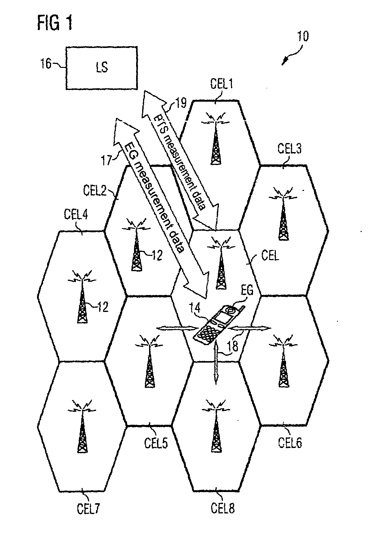 Method and device for determining the position of terminal in a cellular mobile radio network