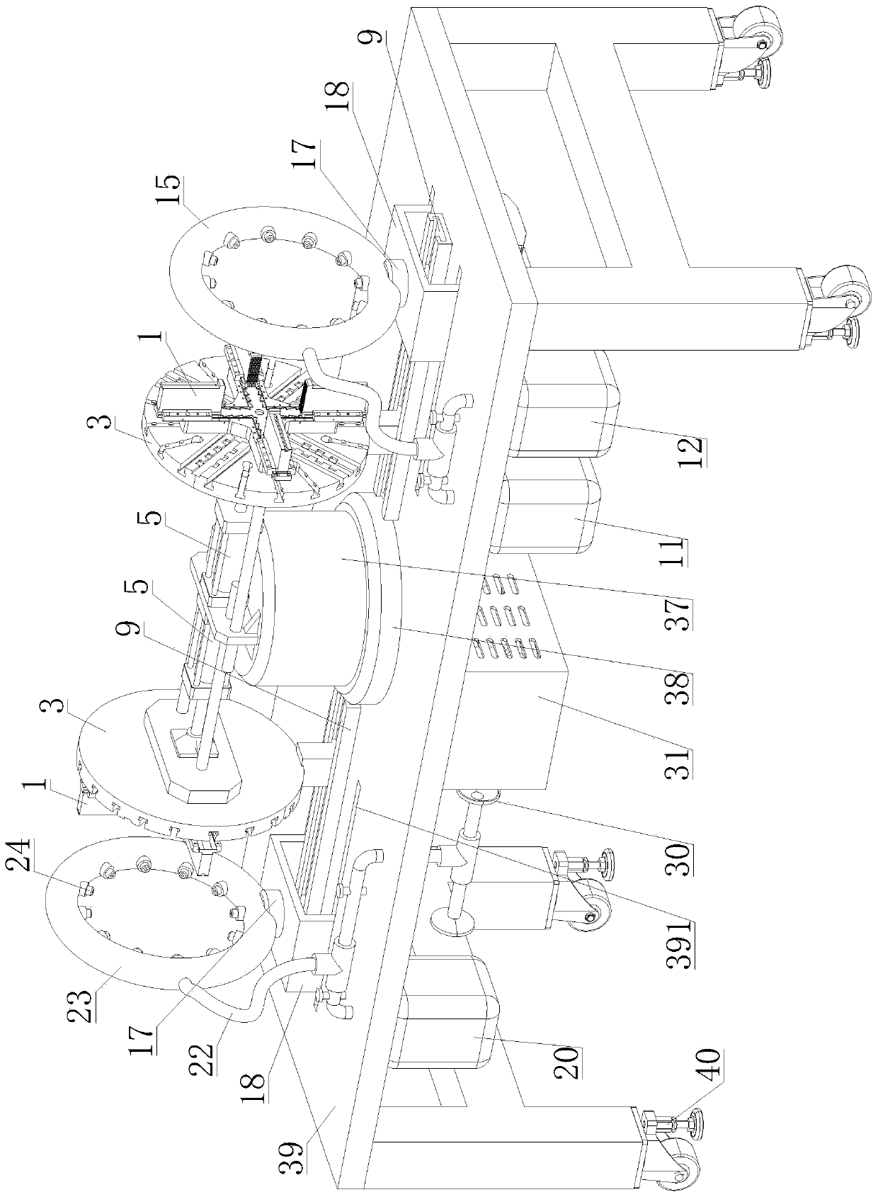 Automatic ceramic thermal spraying device