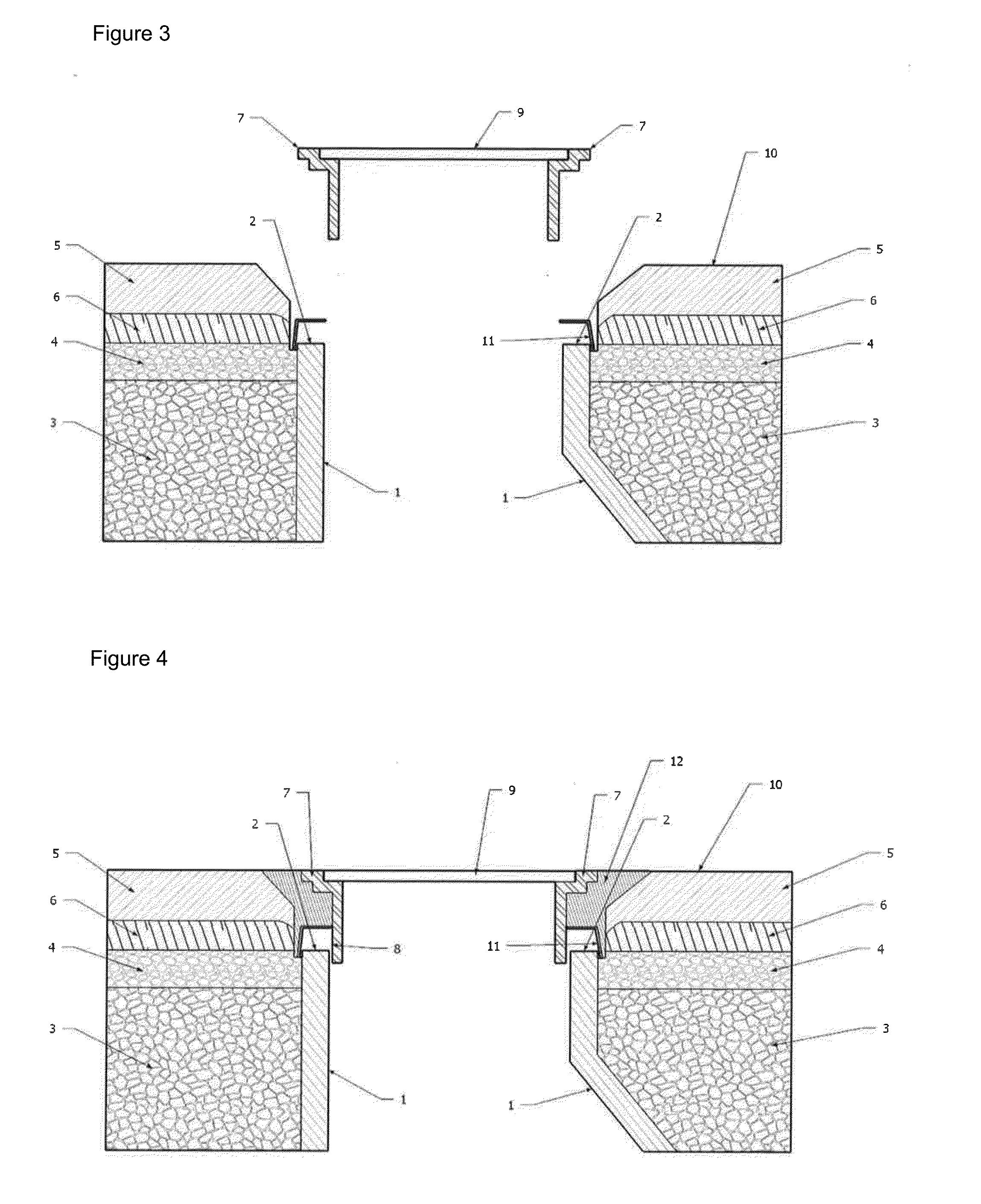 Method and device for installing or renovating a basin