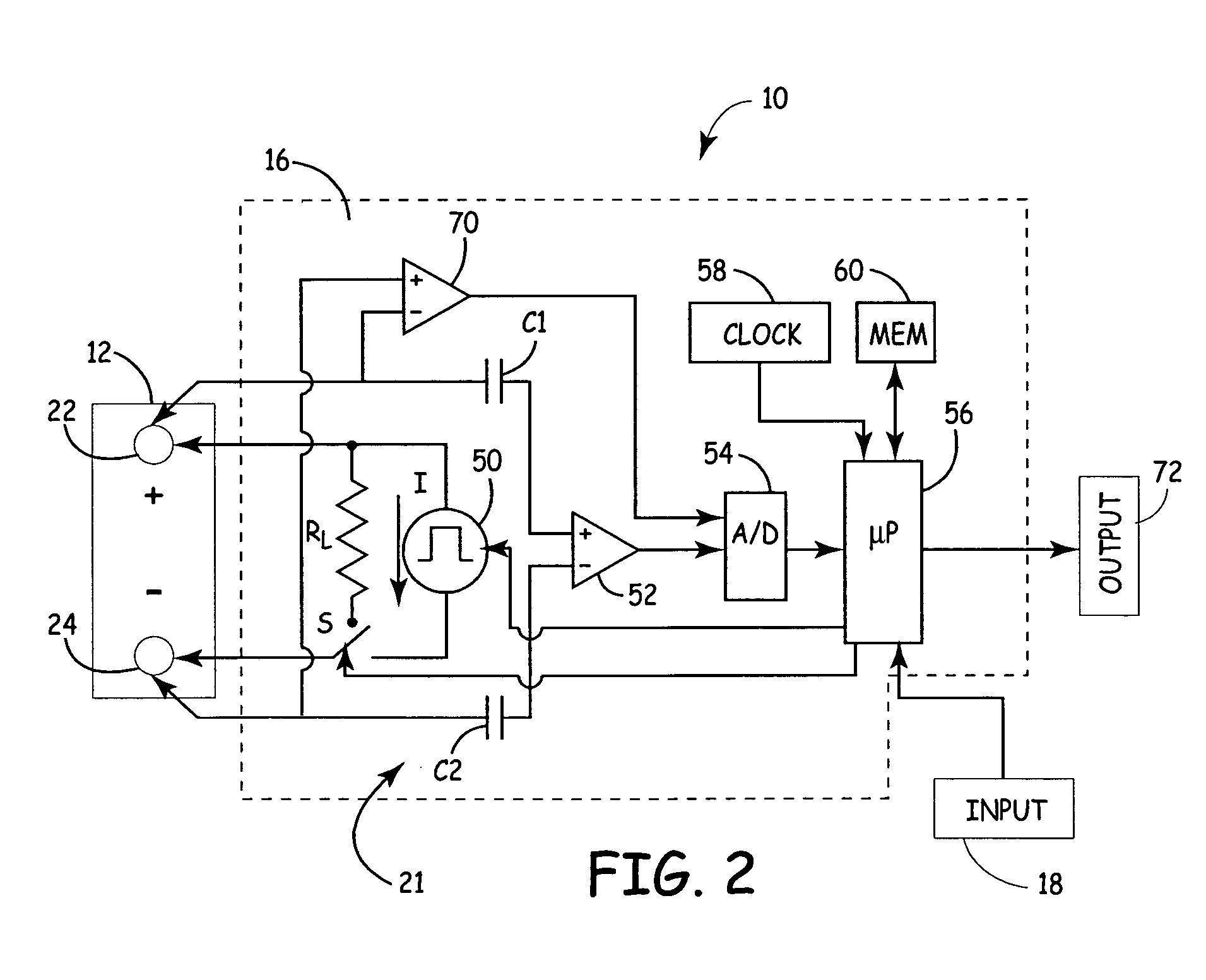 Apparatus and method for predicting battery capacity and fitness for service from a battery dynamic parameter and a recovery voltage differential