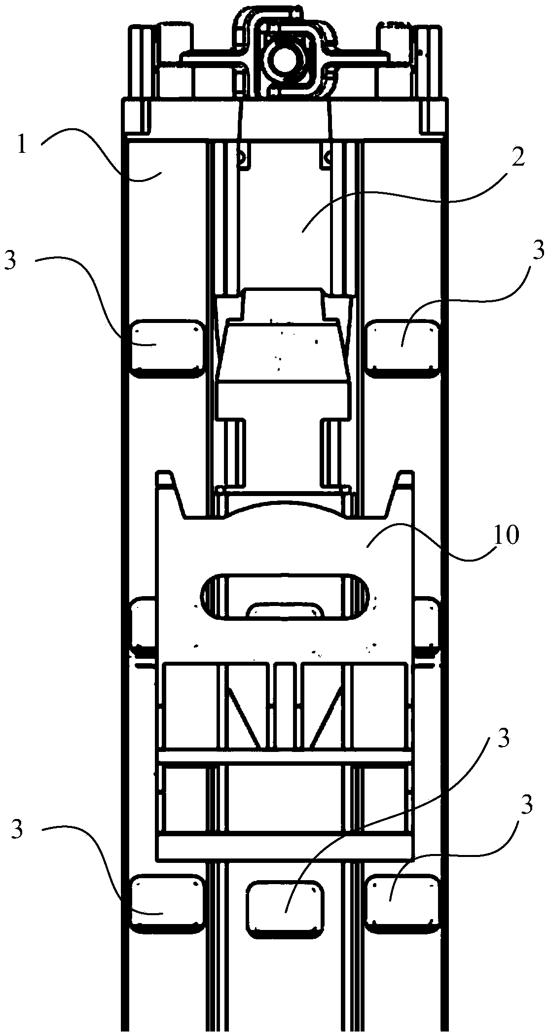 A slider-type telescopic claw floor climbing machine and a building climbing method thereof