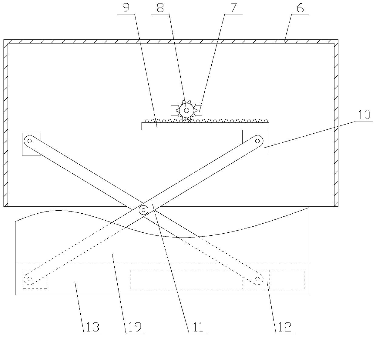 A communication tower with protective function