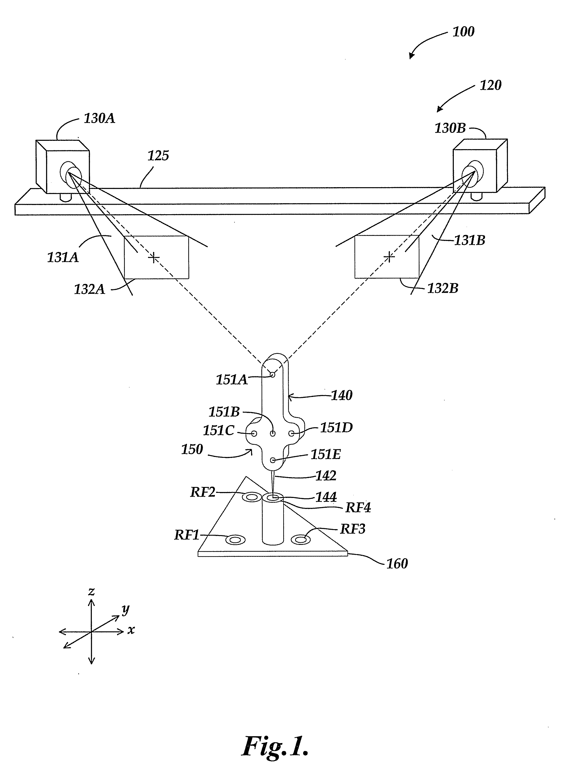 Global calibration for stereo vision probe