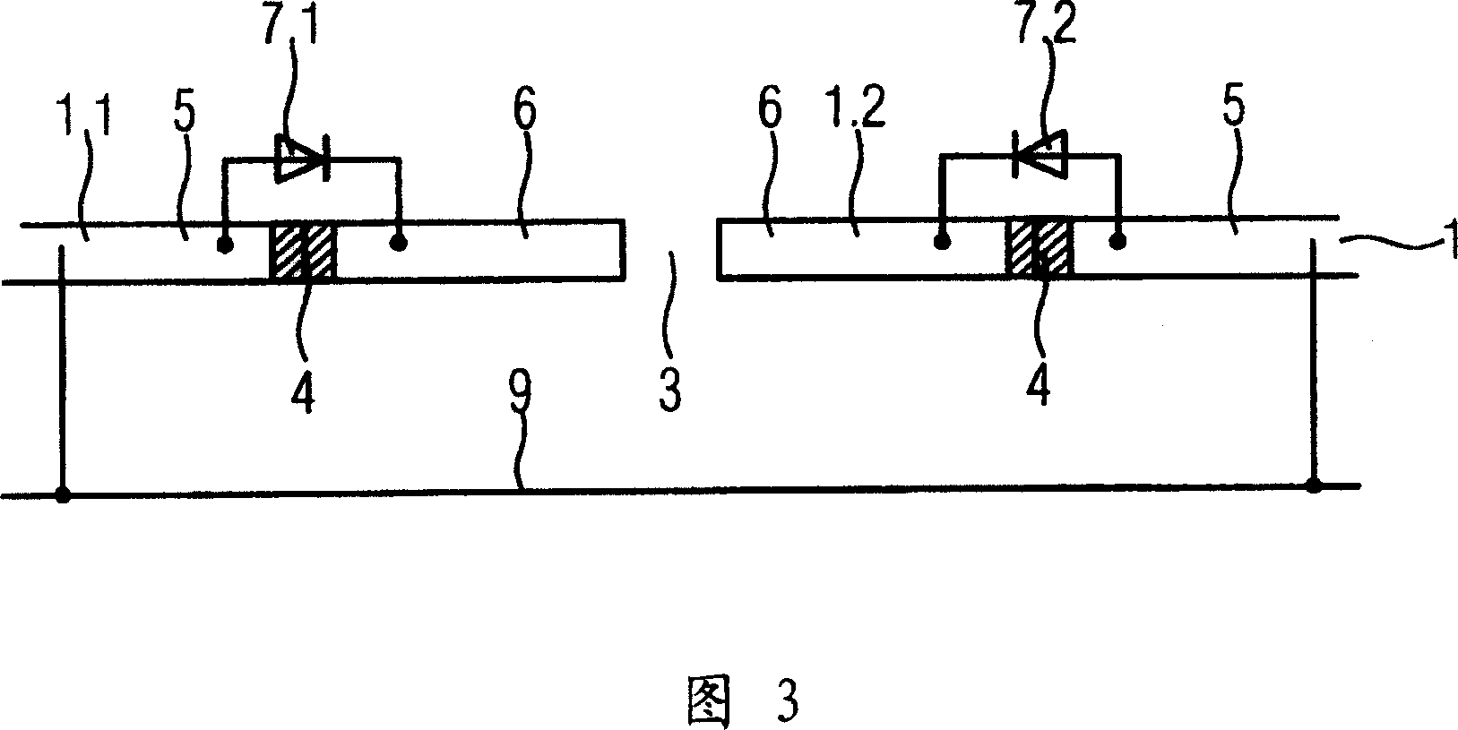 Power supply system based on bus/current collector