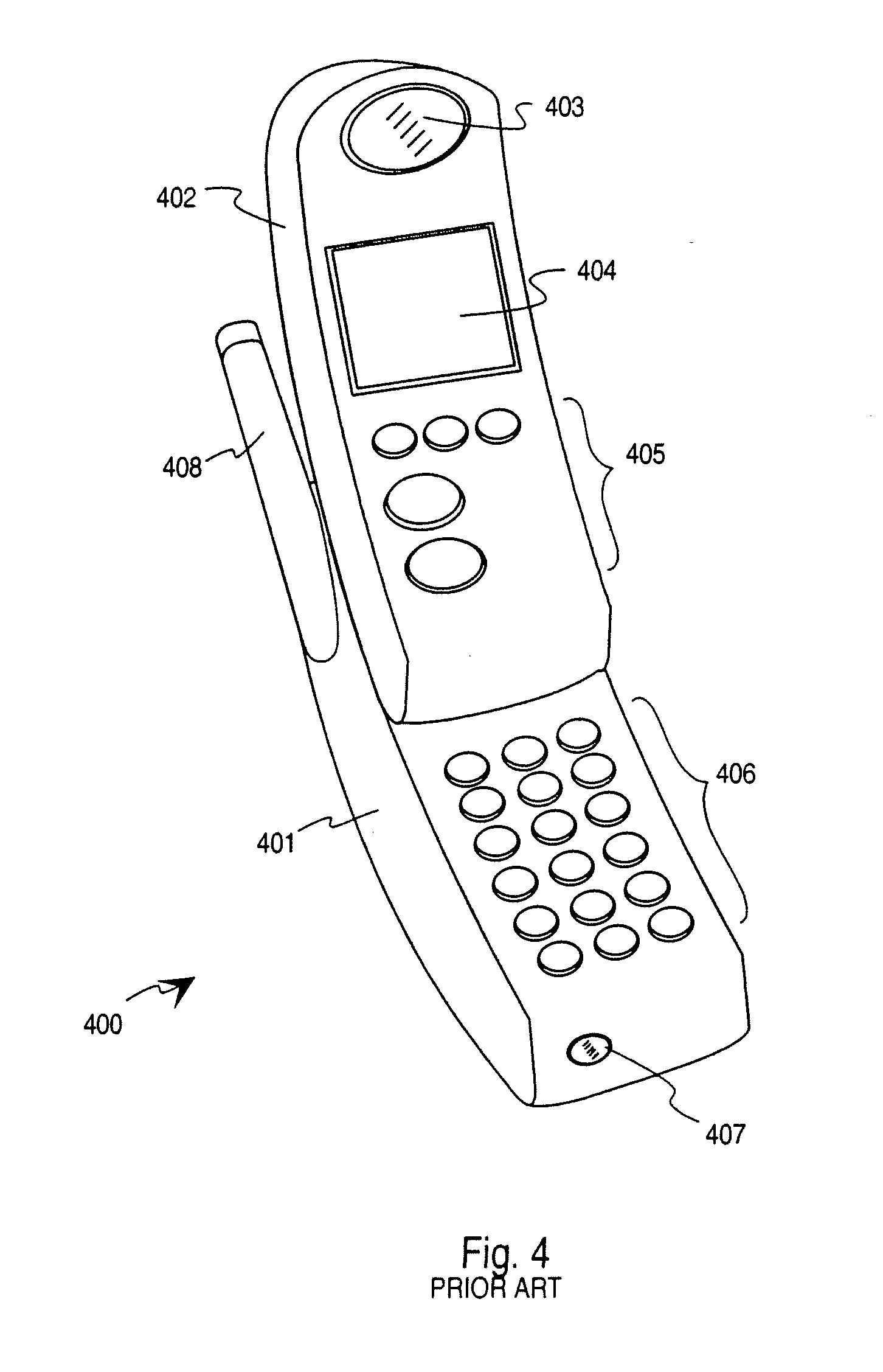 Telescopic structure for a telephone apparatus