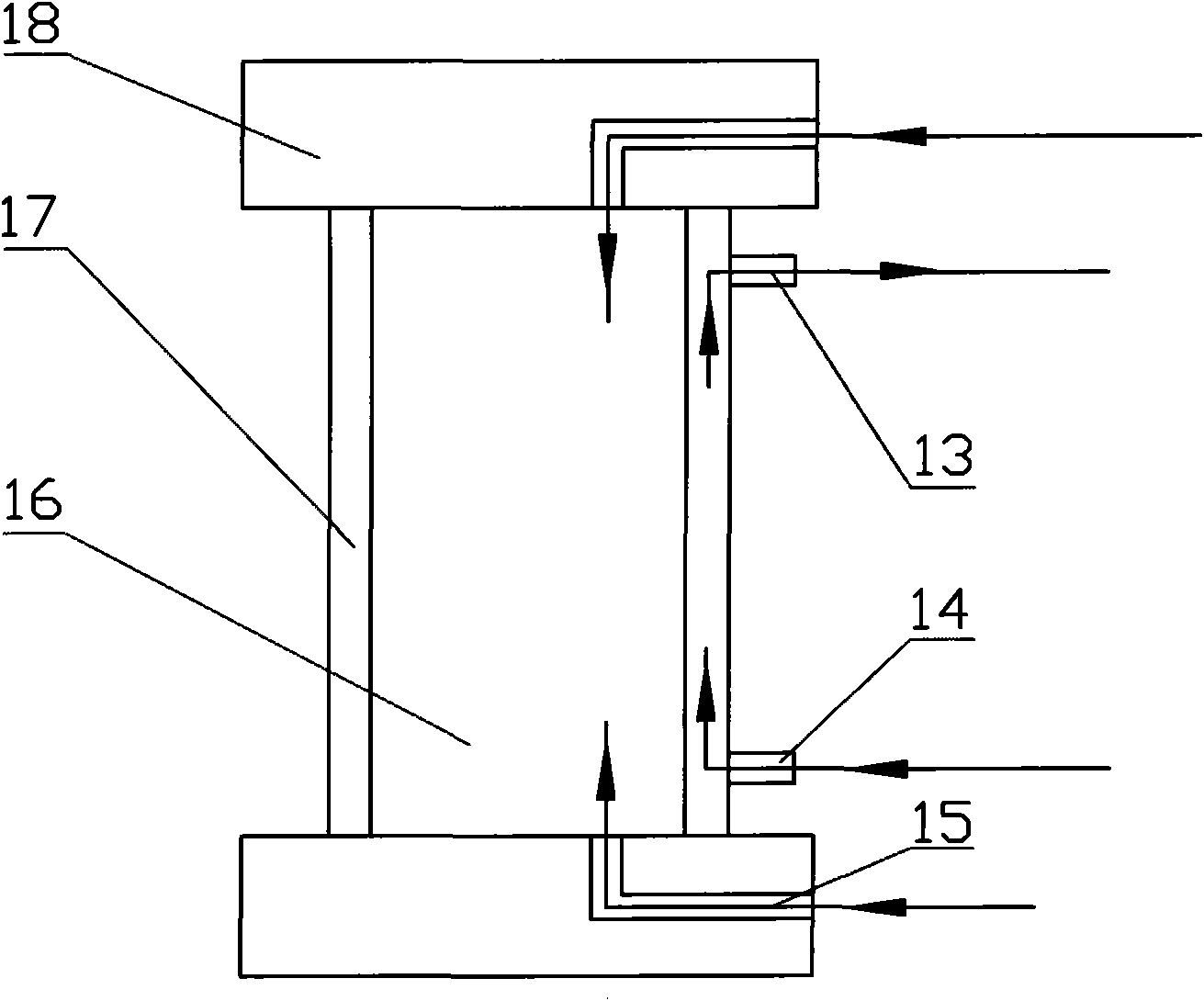 Vertical continuous annealing furnace