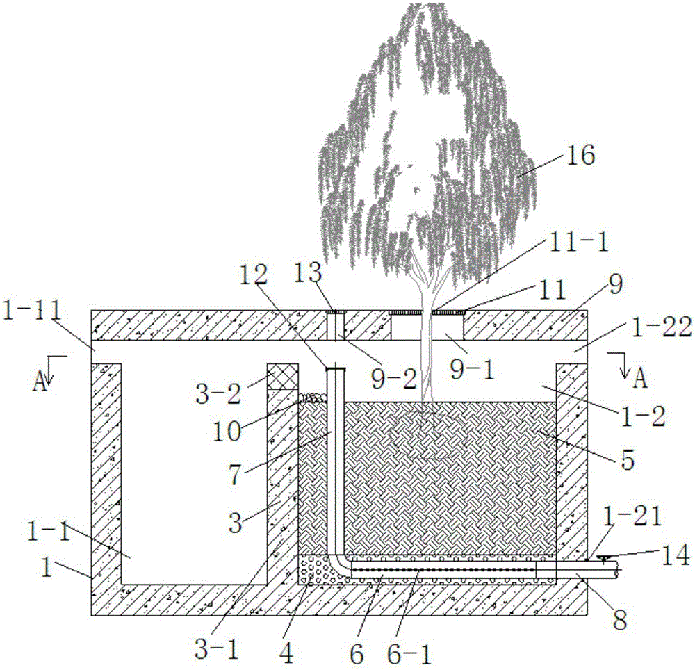 Multi-stage rainwater biological treatment device