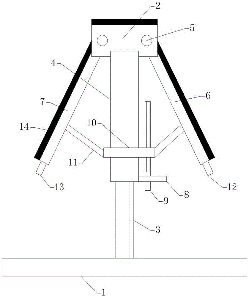 Support frame for knee joint surgery