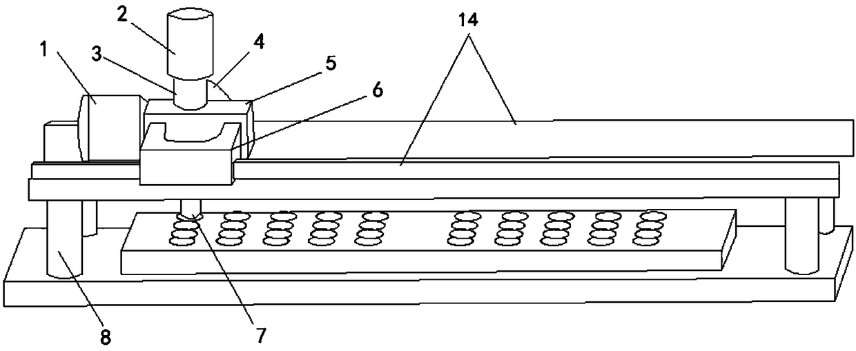 Rapid evaluation method and rapid evaluation device for wear resistance of coating sample array