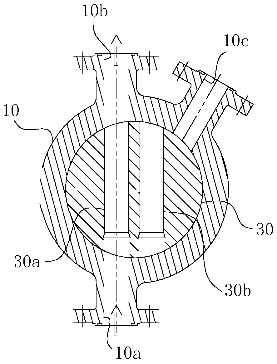 Pneumatic forcedly-sealing tapered plug type powdered coal feeding reversing valve