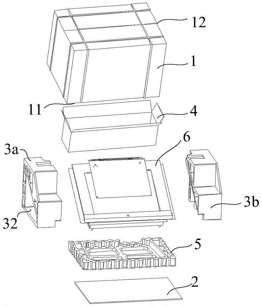 Packaging structure and side-draft type range hood