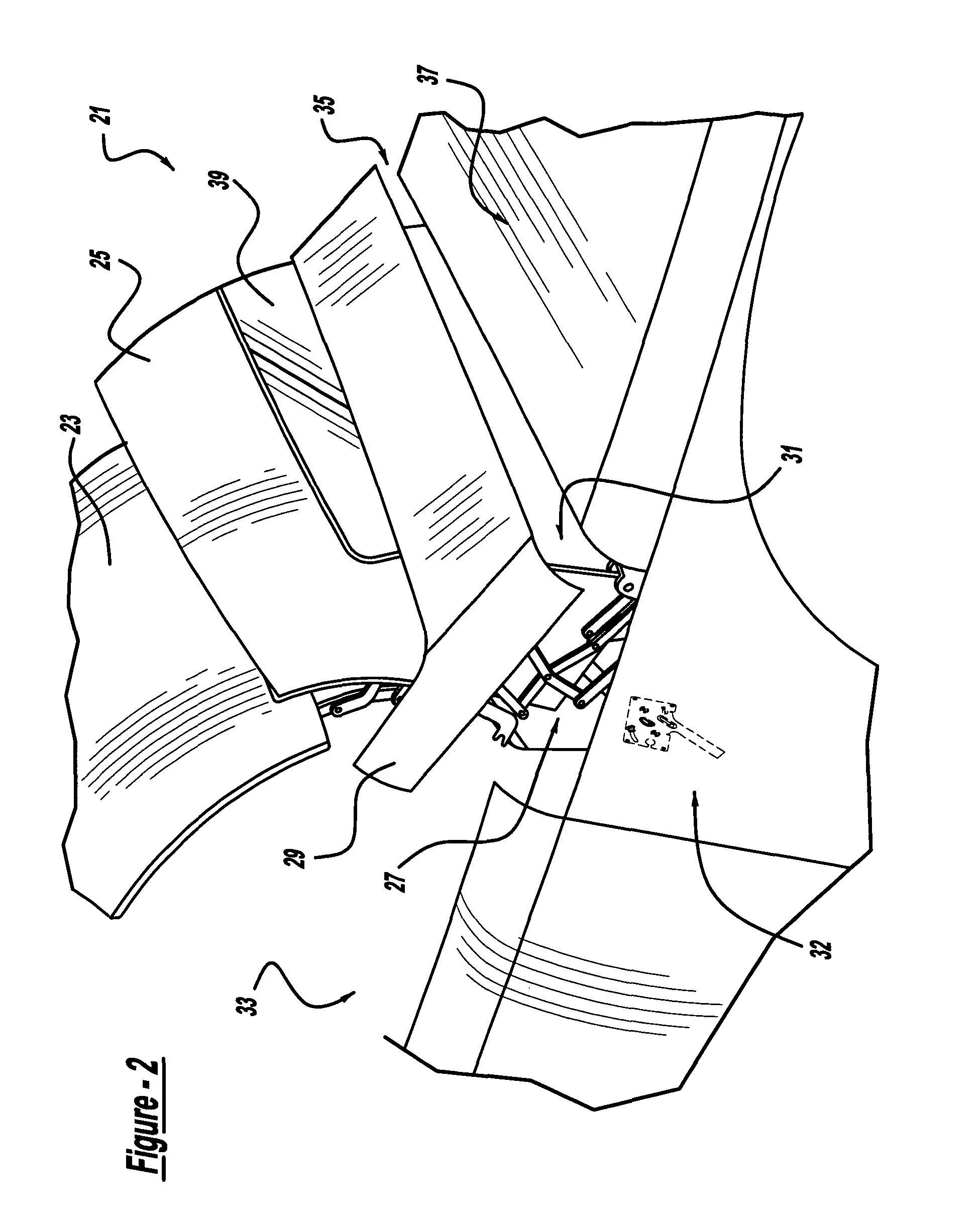 Latch for an automotive vehicle having a convertible roof