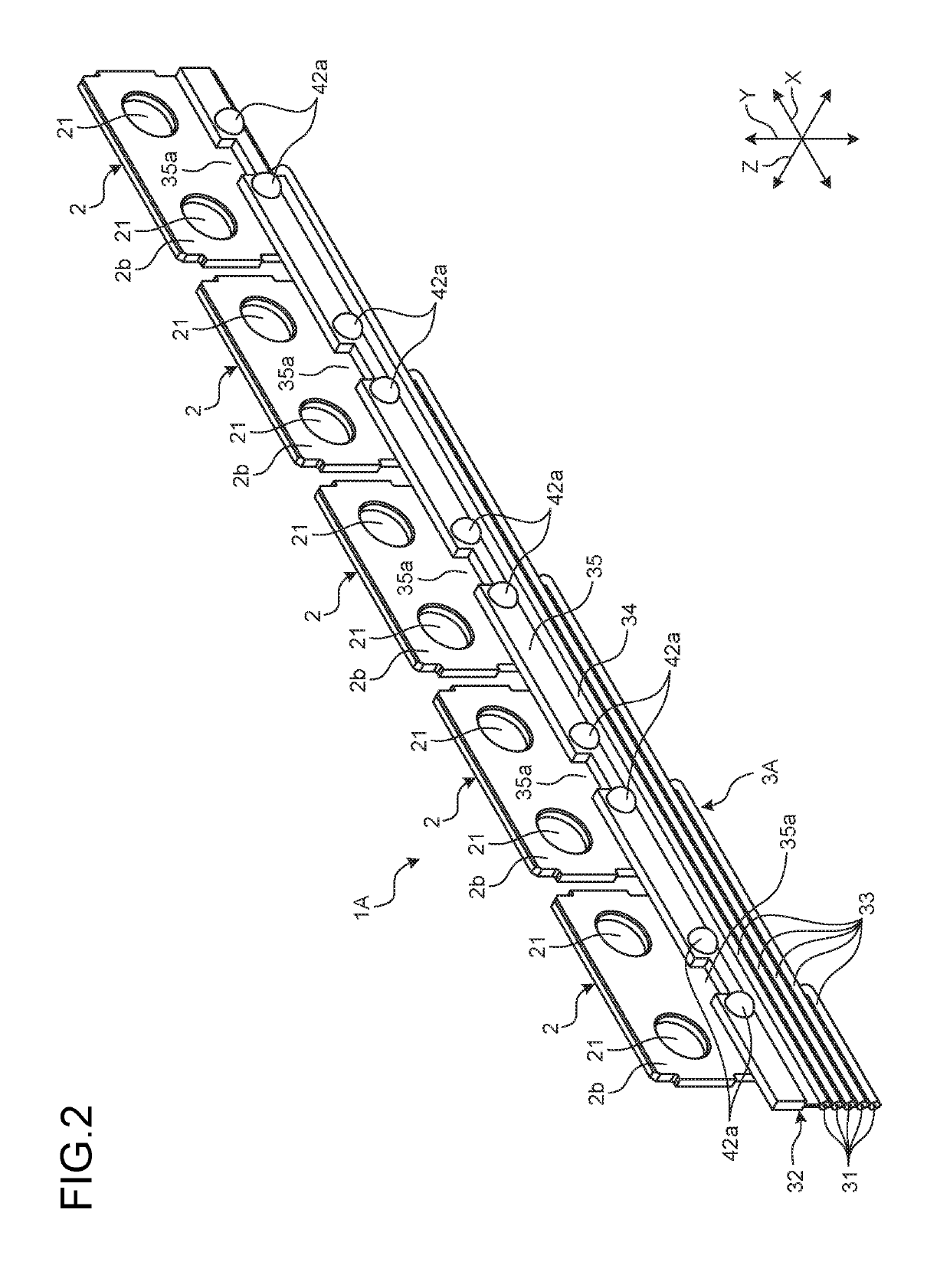 Conductor module for terminal