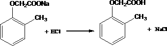 Production process of 2-methyl-4-chlorophenoxyacetic acid