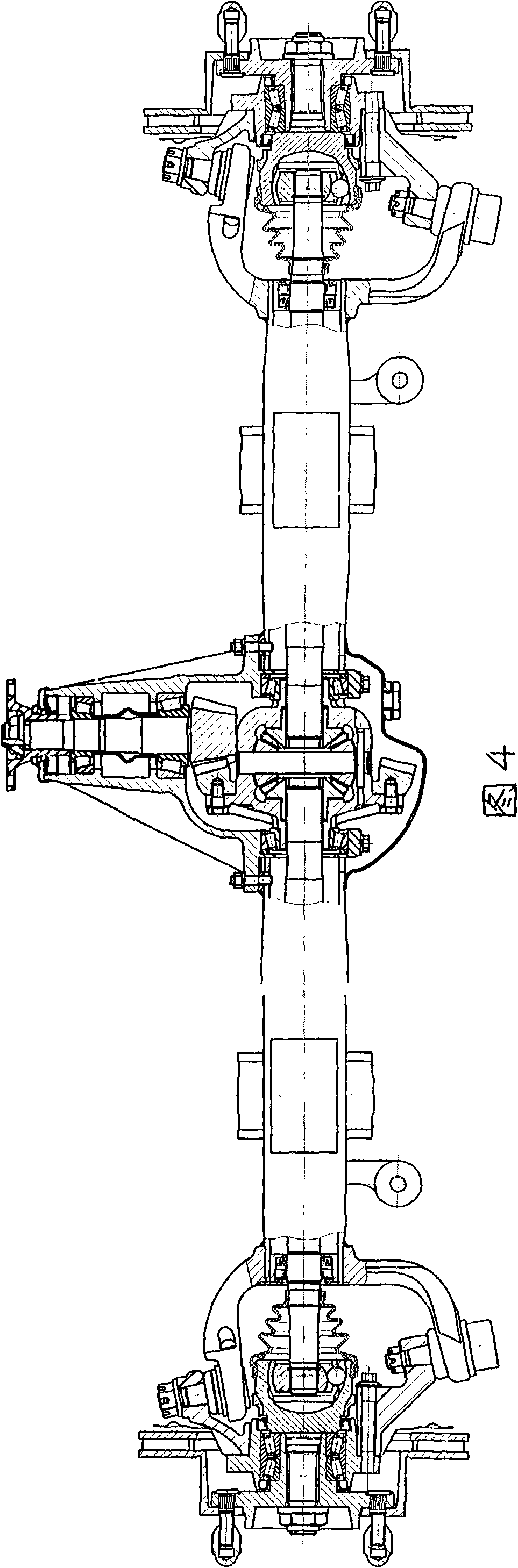 Light car drive axle assembly assembling product line