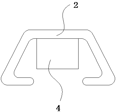 Lead plate fracture prevention separating block and fixed installation method thereof