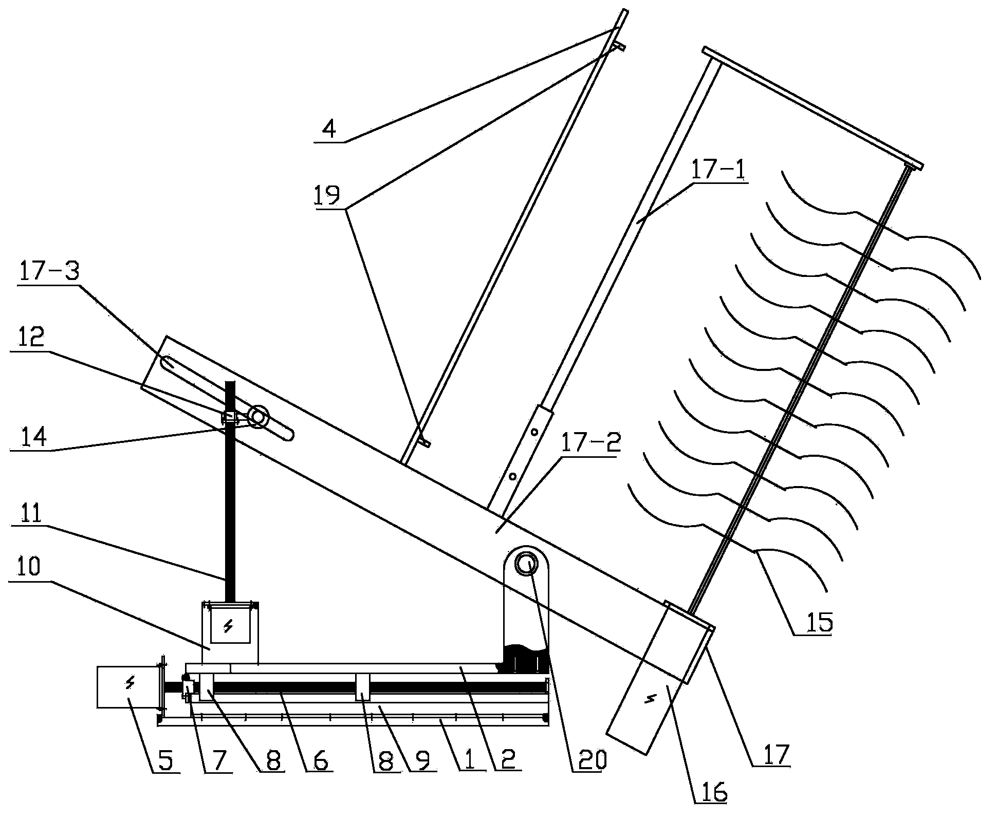 Suspension type electric profiling flower and fruit thinning machine and usage method thereof