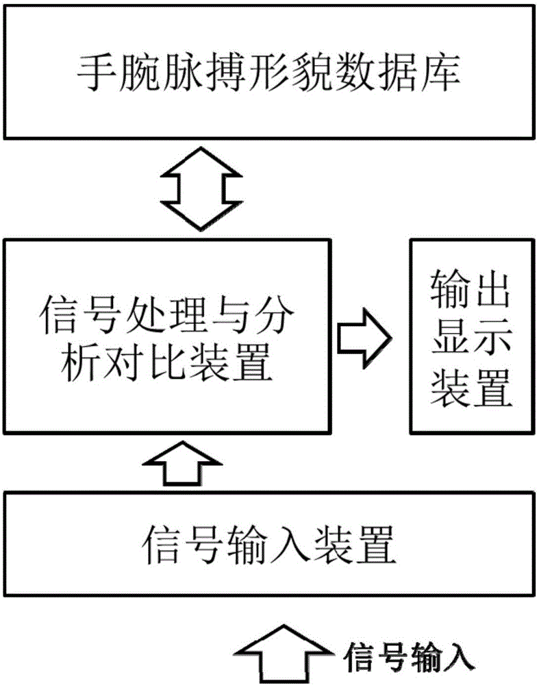 System for processing pulse signals at wrist