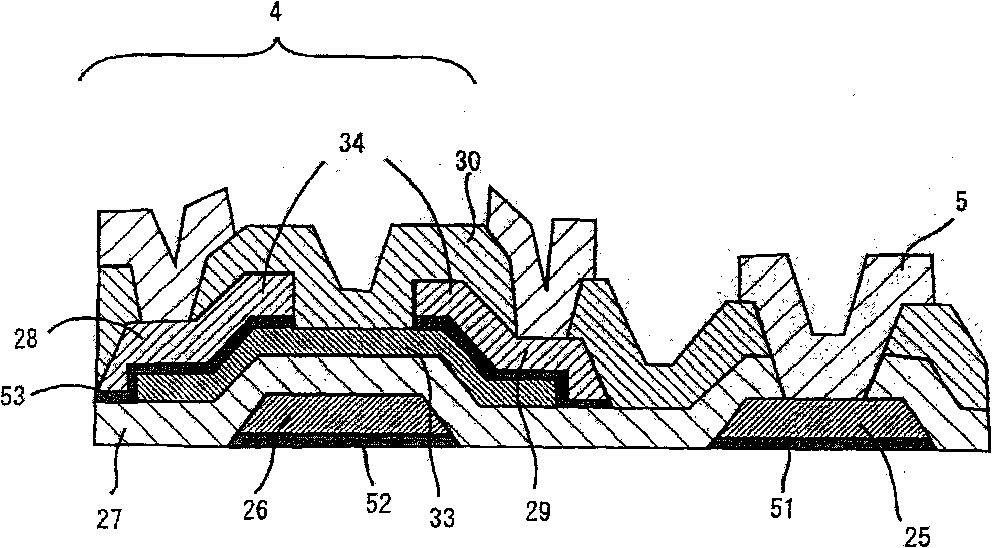 Thin film transistor substrate and display device