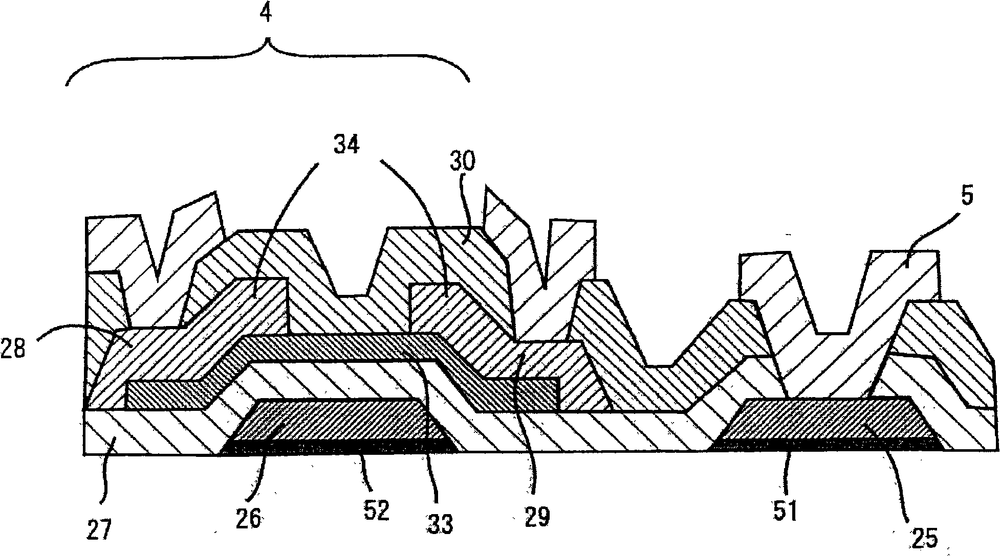 Thin film transistor substrate and display device