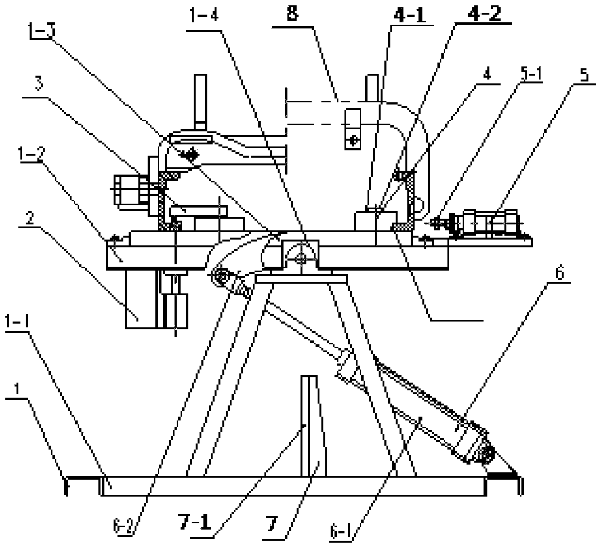 Designing method of positioning welding for forklift portal frame based on streamlined production, portal frame welding positioner and welding method of forklift portal frame