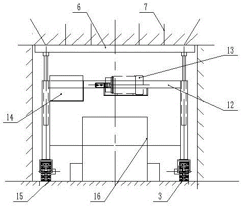 Self-propelled fore support following heading machine