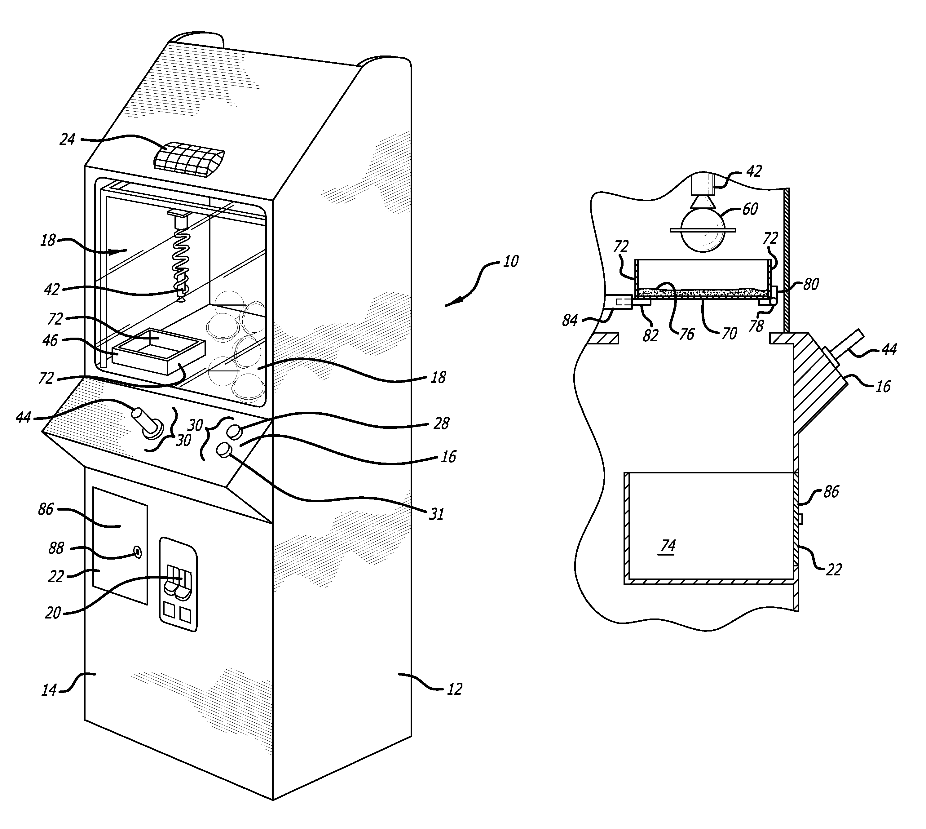 Redemption game with security measure