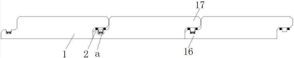 Roller compacted concrete dam internal prefabricated corridor structure with buckle connection and implementation method