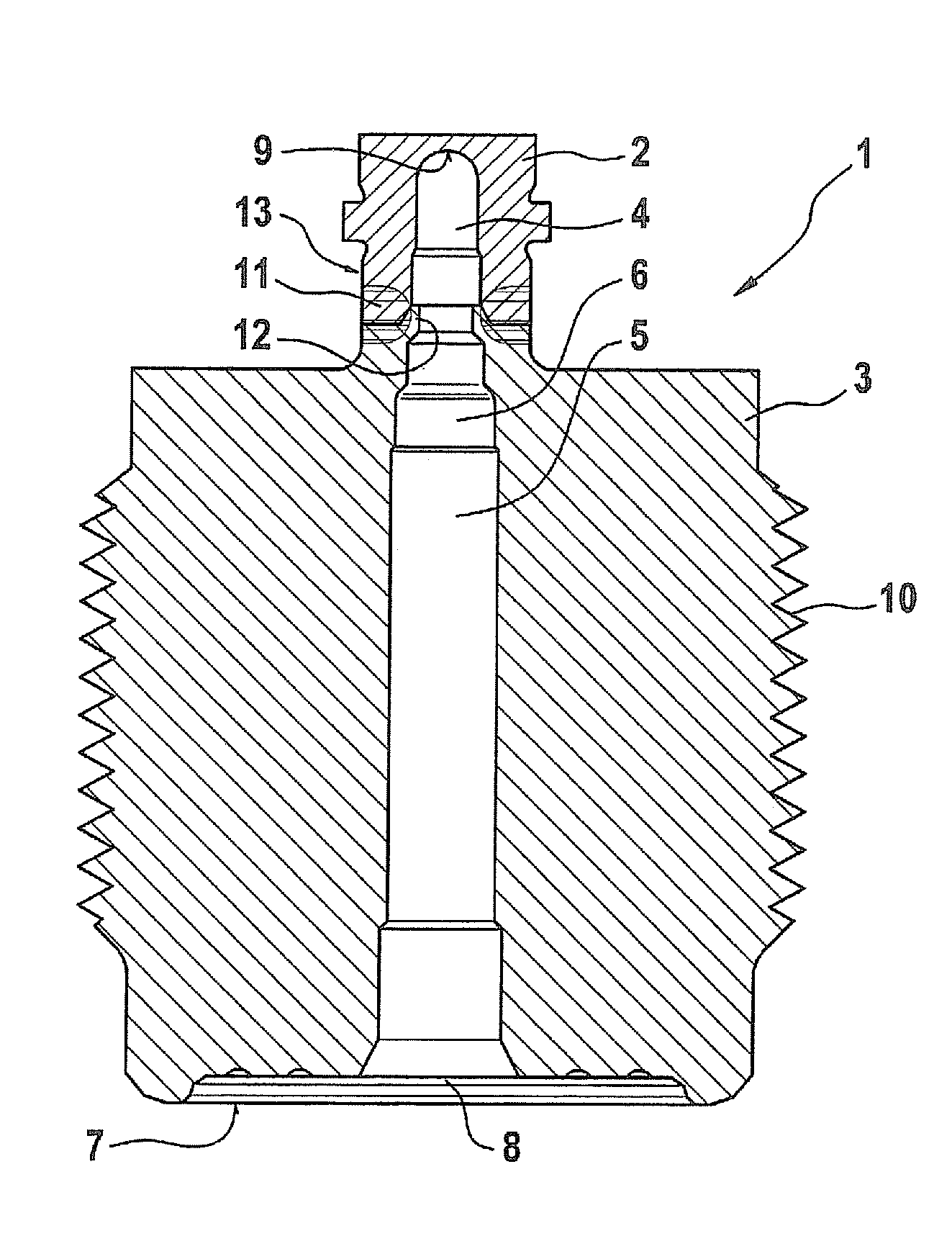 Method for producing a pressure sensor assembly and pressure sensor assembly