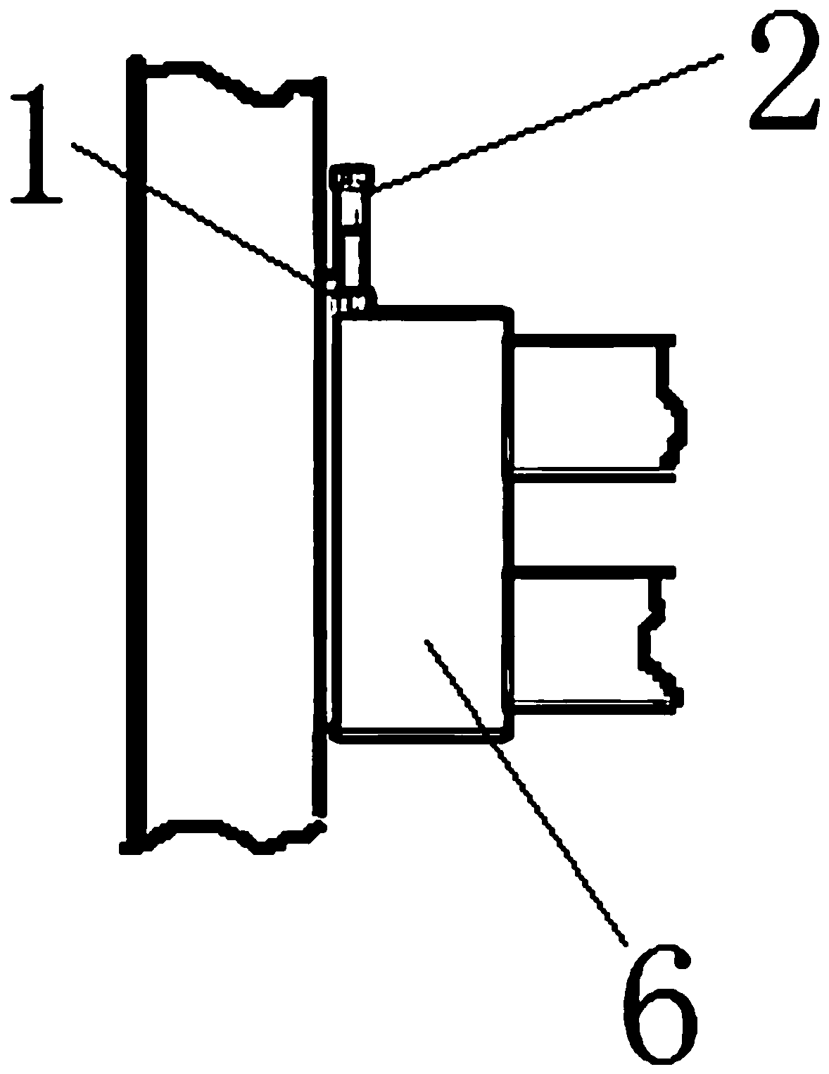 A kind of jack for changing the rolling angle of the shield machine