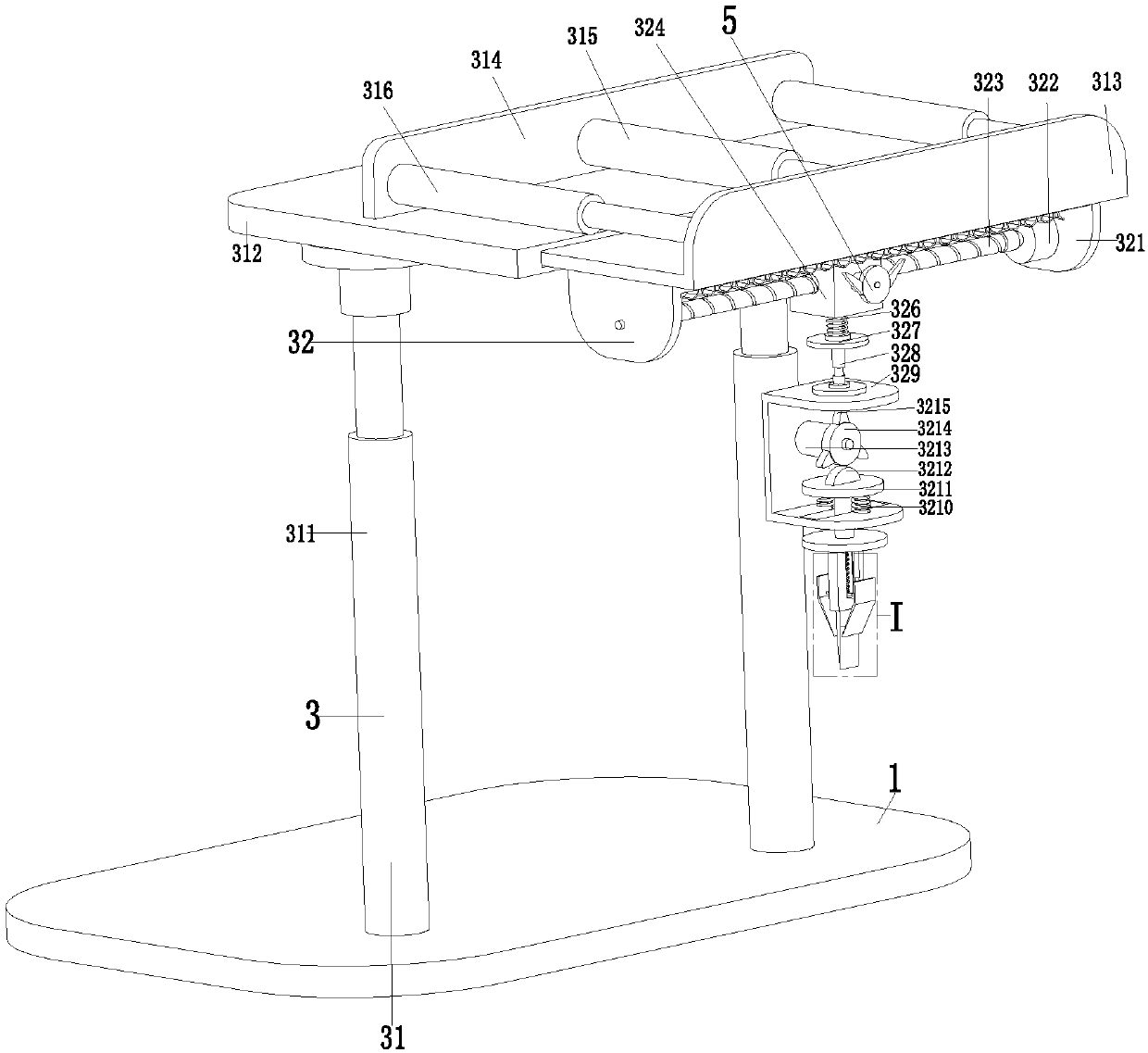 Mechanical dismantling equipment for bridge pile foundation concrete spouting protection plate