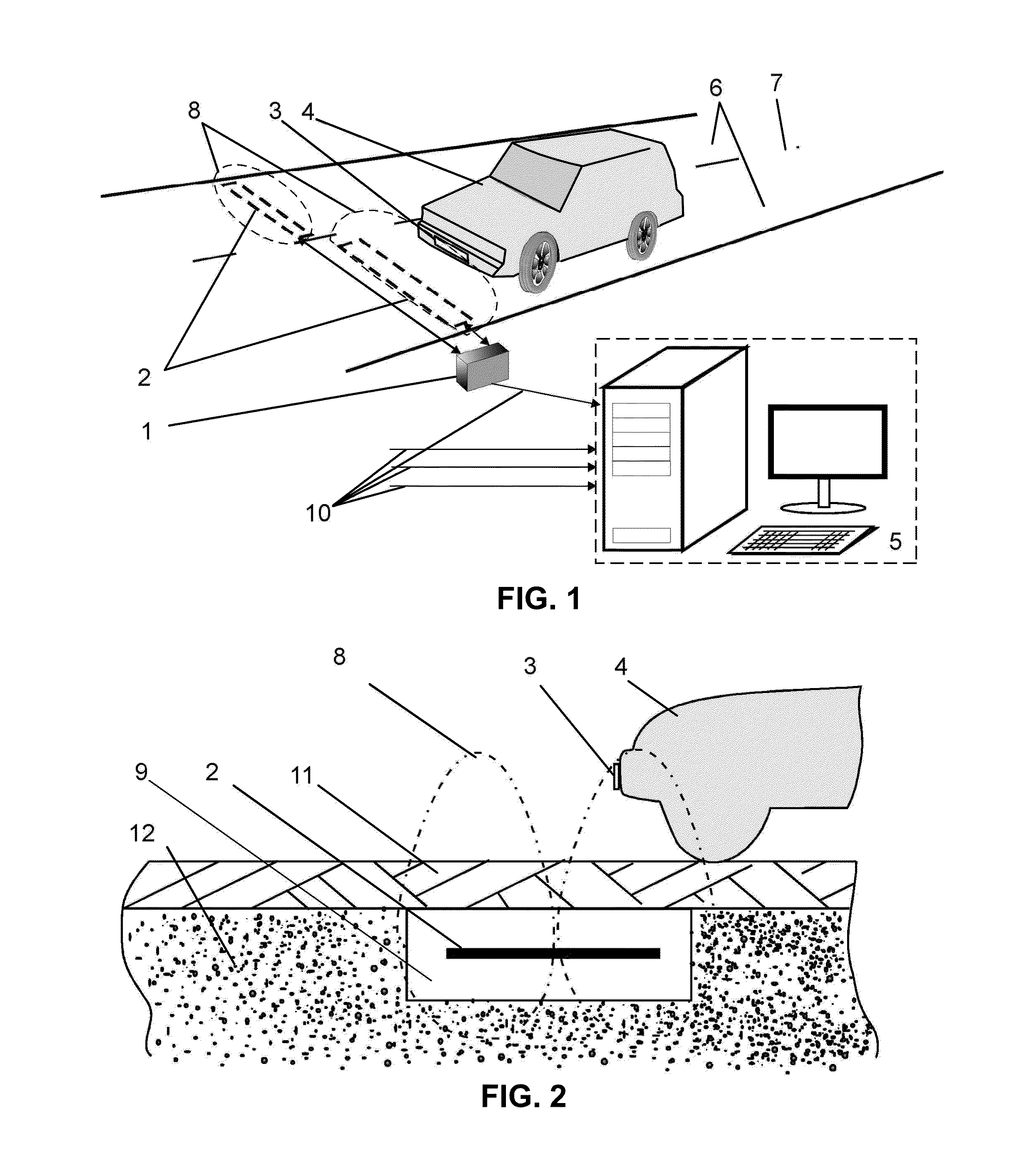 Induction vehicle detection and identification system, induction license plate, and induction reader