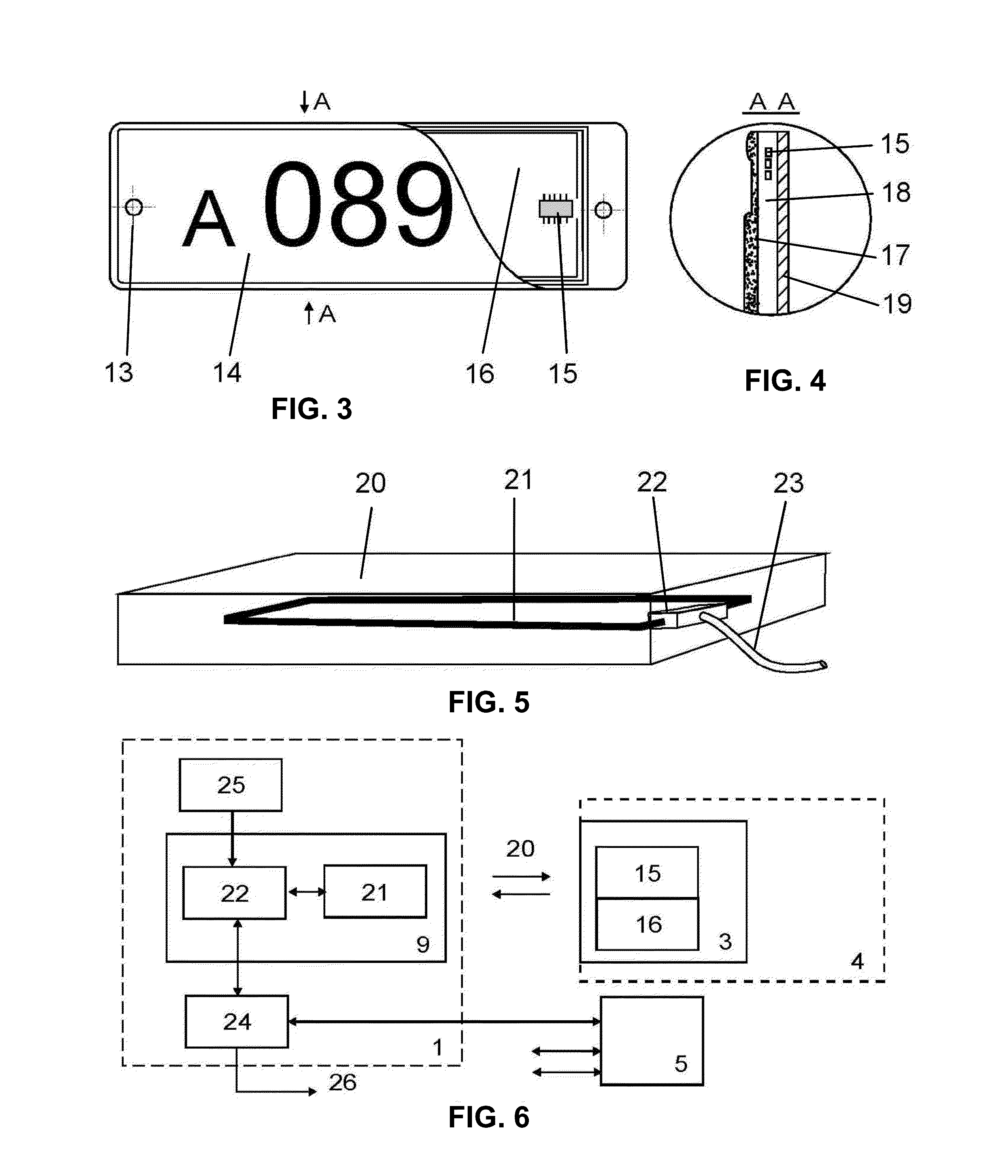 Induction vehicle detection and identification system, induction license plate, and induction reader