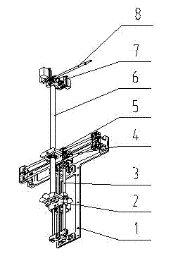 Small full-automatic planer three-degree-of freedom mechanical arm